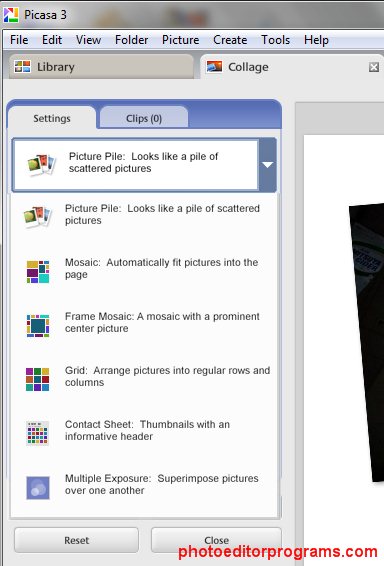 new effects for Picasa 3